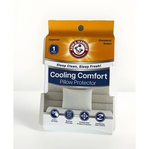 ARM & HAMMER Cooling Comfort Pillow Protector Zippered Standard/Queen 1 Piece